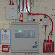 photo of a fire alarm installation