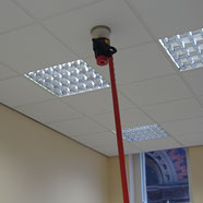 photo of a fire alarm being tested