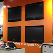 photo of LCD TV's installed by Electrix Solutions at Adams Kids.